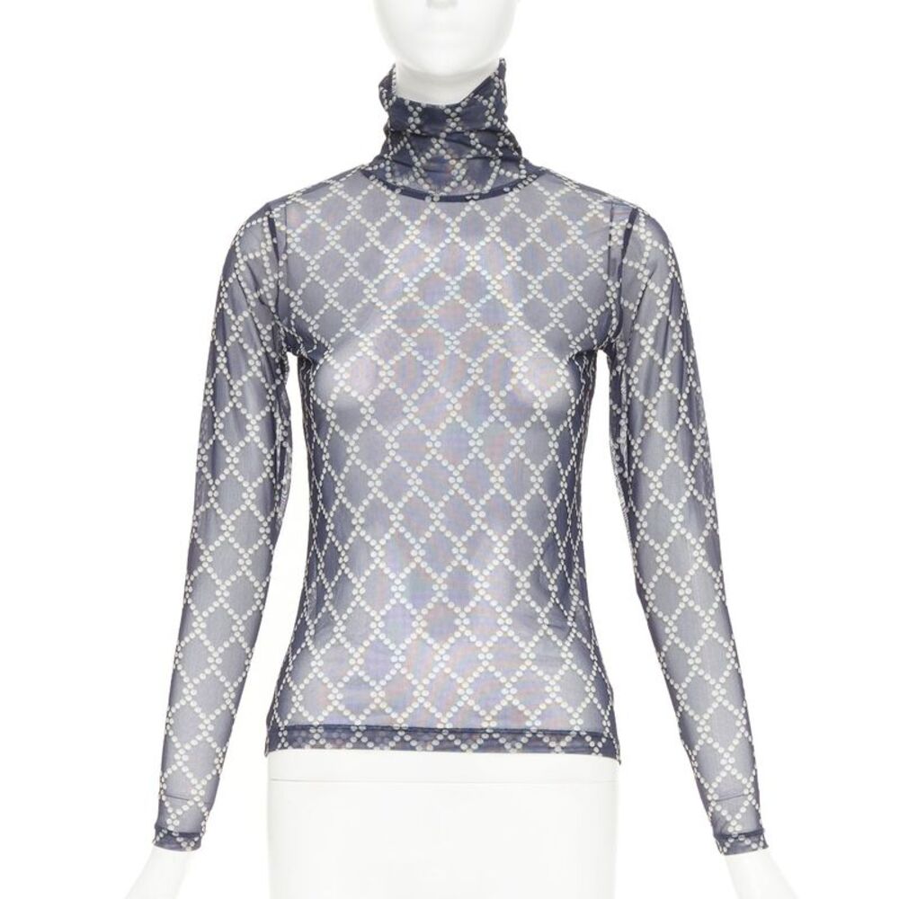 Dries Van Noten High Neck Sheer Top